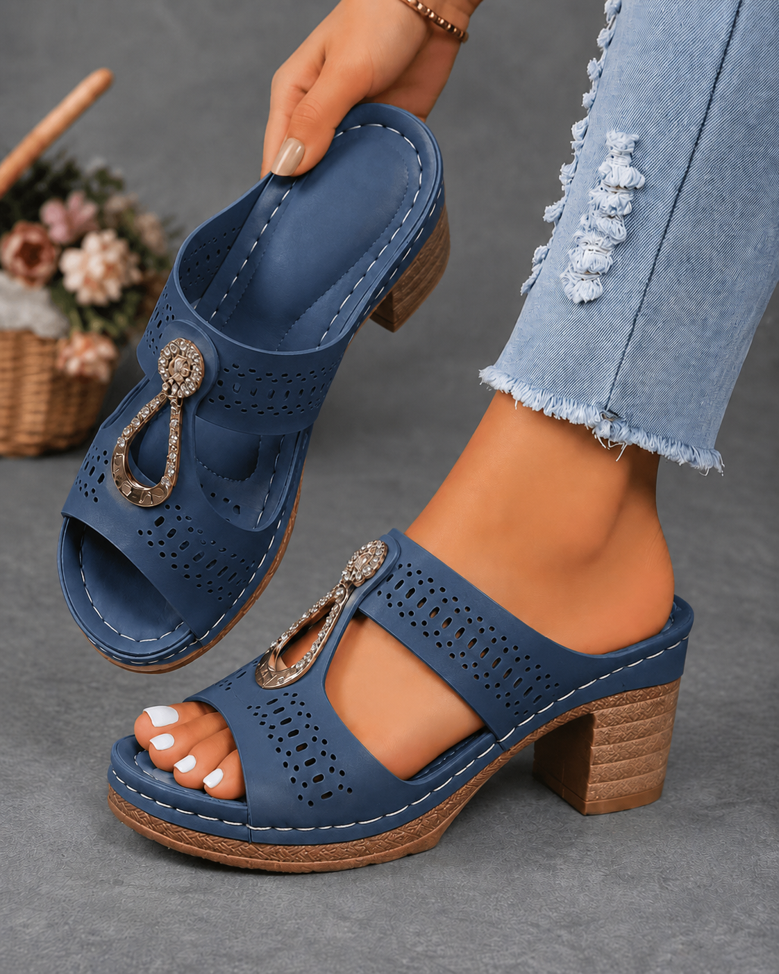 Isabel – Sandalias confort con soporte