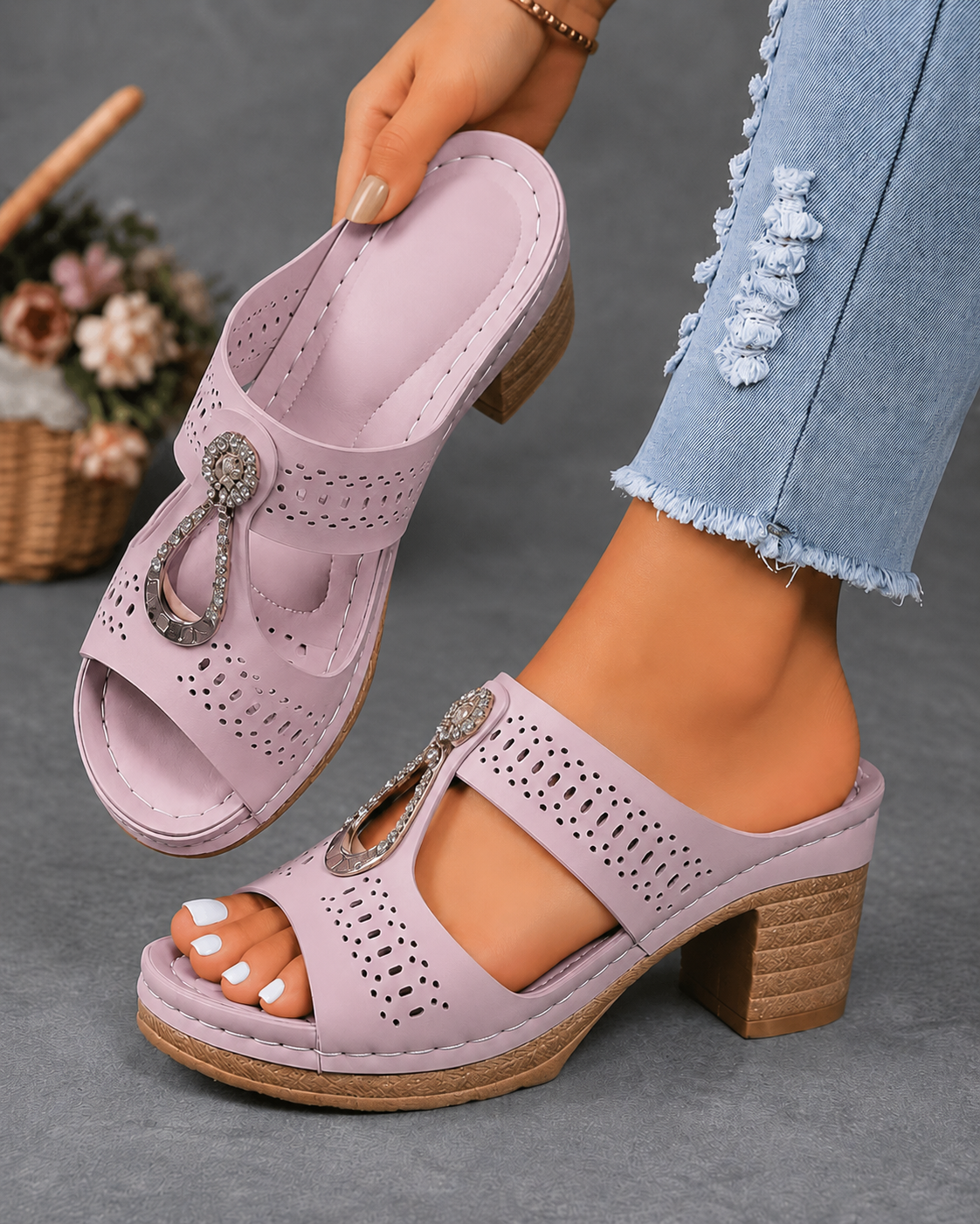 Isabel – Sandalias confort con soporte