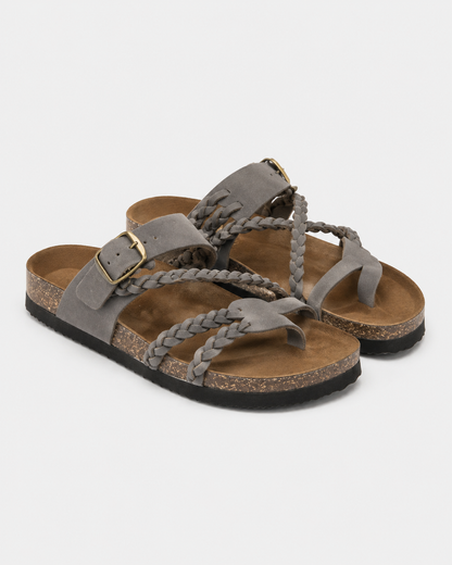 Nerea – Sandalias de corcho trenzadas