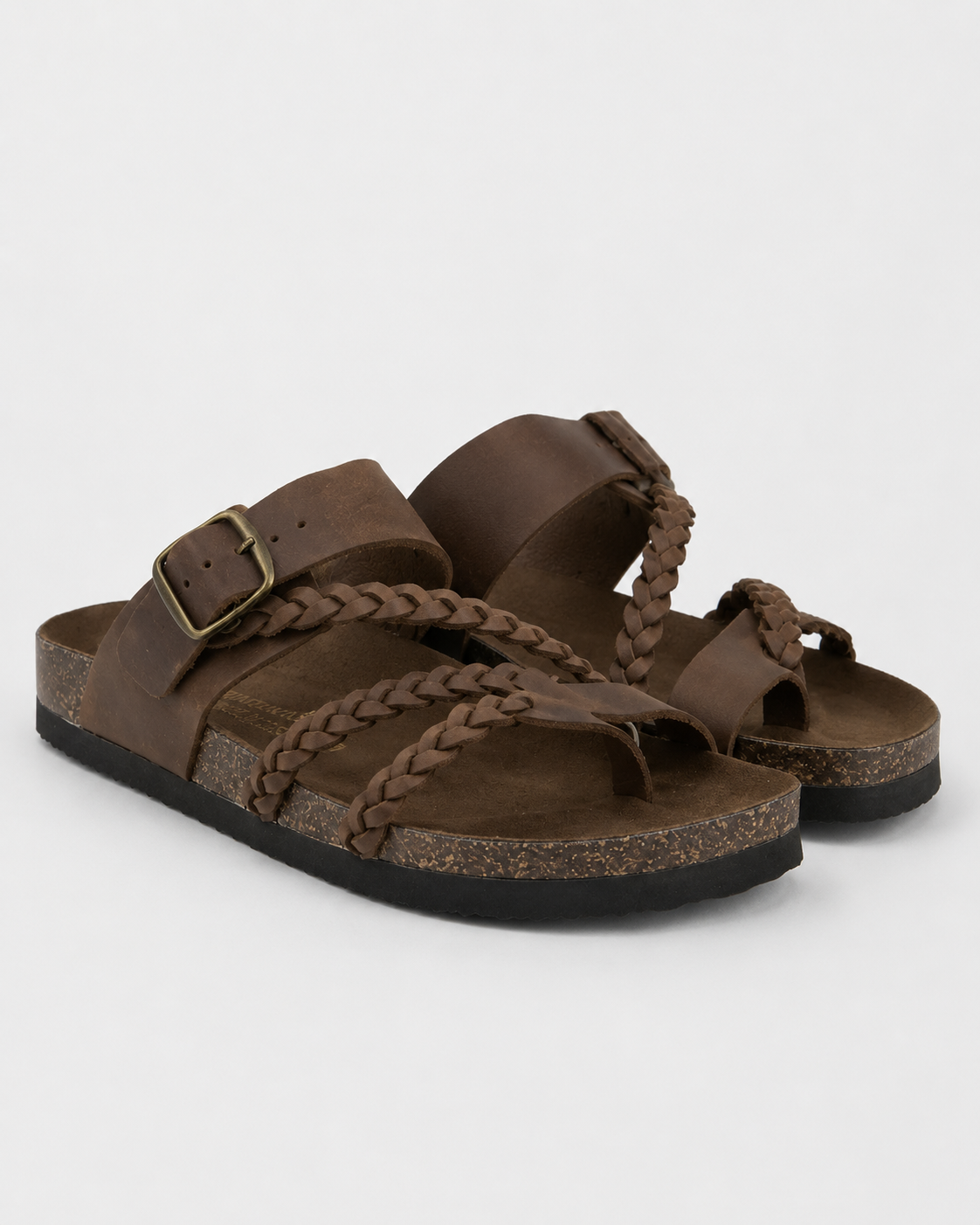 Nerea – Sandalias de corcho trenzadas