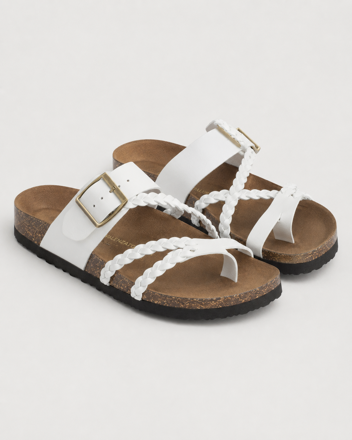 Nerea – Sandalias de corcho trenzadas