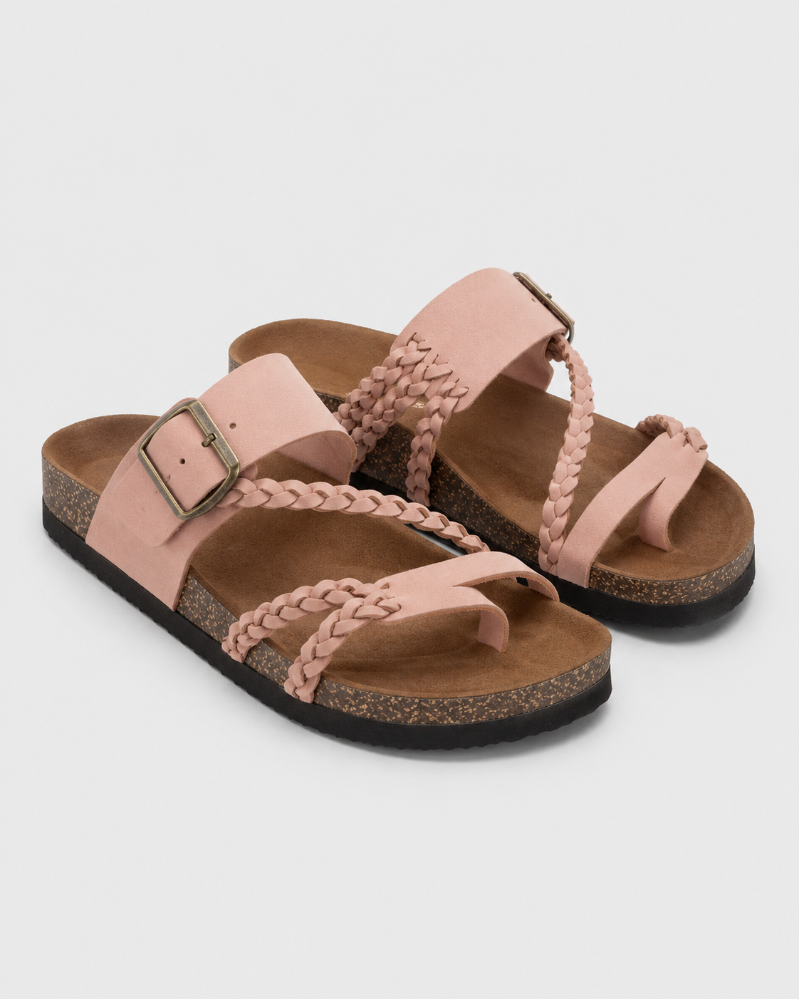 Nerea – Sandalias de corcho trenzadas
