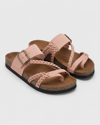 Nerea – Sandalias de corcho trenzadas
