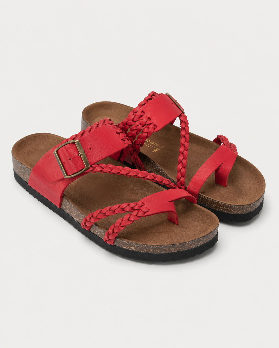 Nerea – Sandalias de corcho trenzadas
