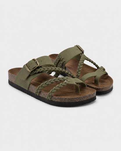 Nerea – Sandalias de corcho trenzadas