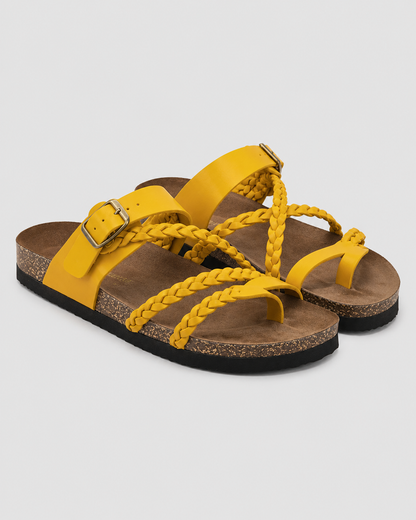 Nerea – Sandalias de corcho trenzadas
