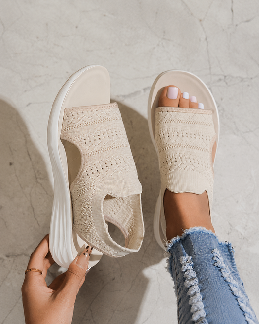 Serena – Sandalias con plataforma y tejido transpirable
