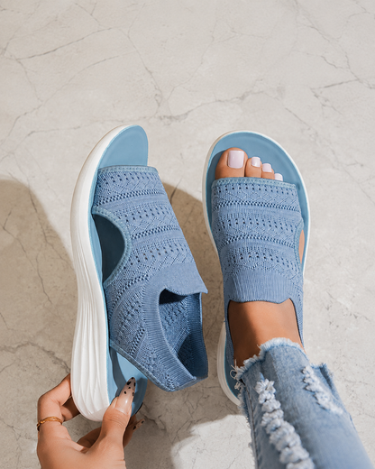 Serena – Sandalias con plataforma y tejido transpirable