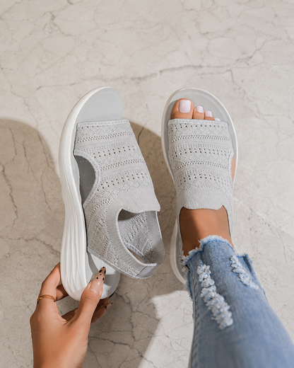 Serena – Sandalias con plataforma y tejido transpirable