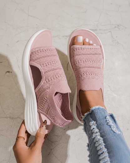 Serena – Sandalias con plataforma y tejido transpirable