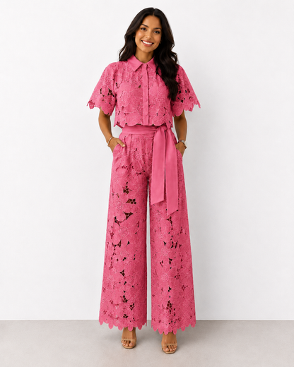 Marta - Conjunto bordado de algodón
