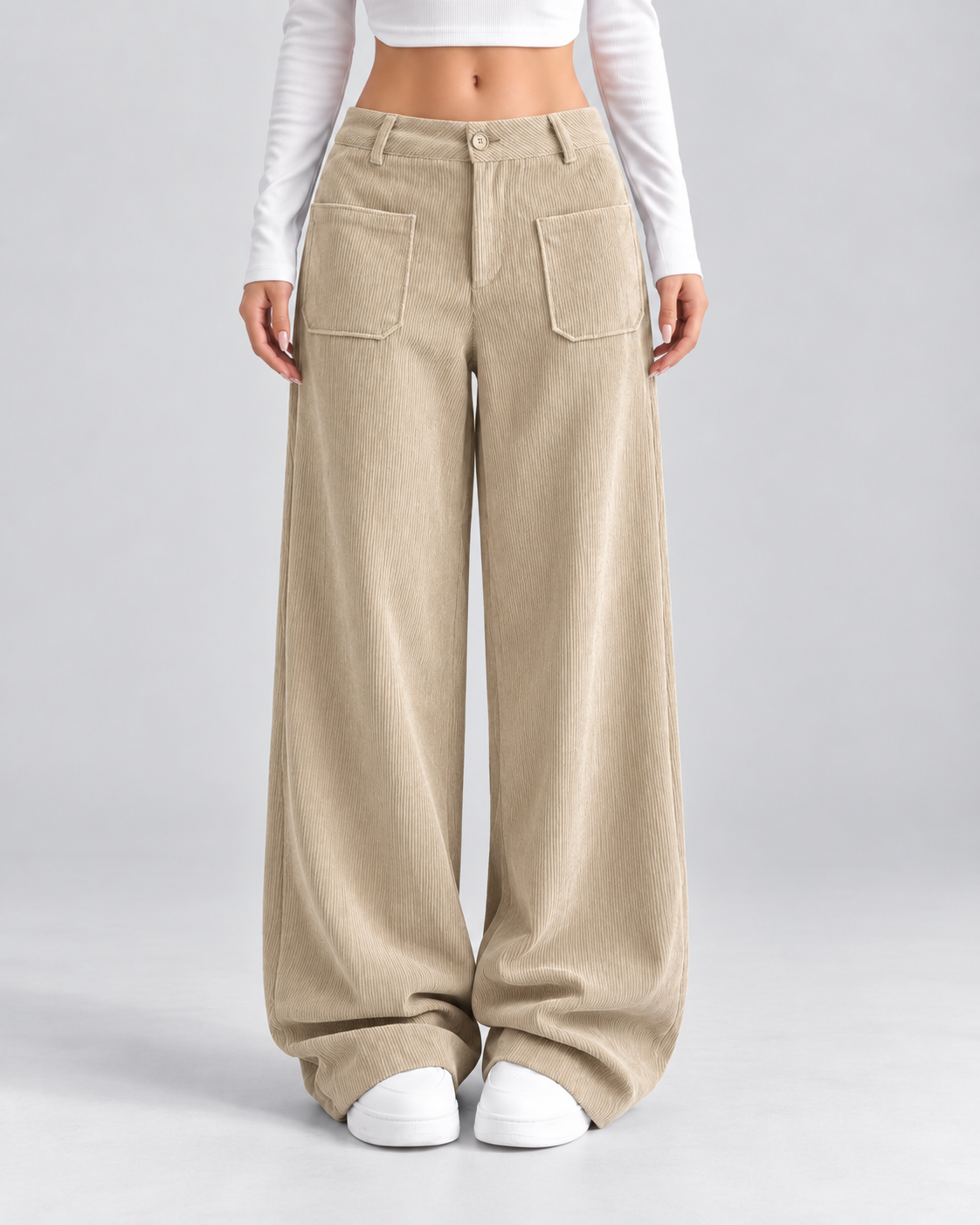 Teresa – Pantalón de pana de pierna ancha