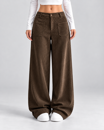 Teresa – Pantalón de pana de pierna ancha