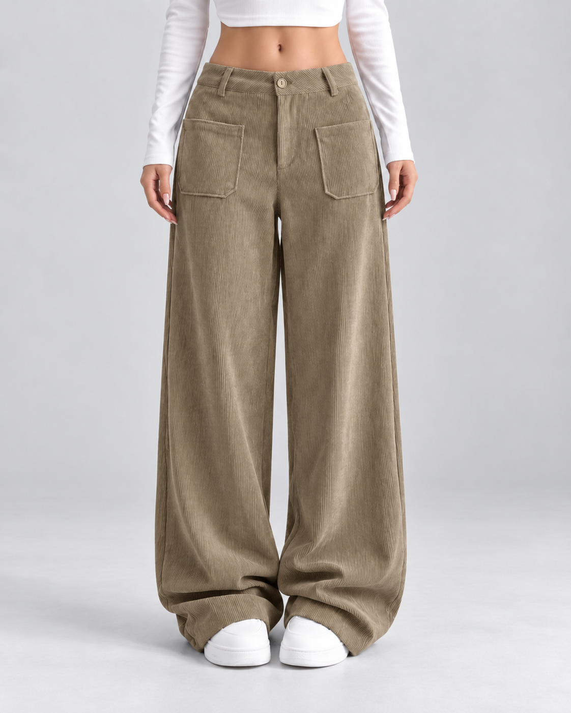 Teresa – Pantalón de pana de pierna ancha